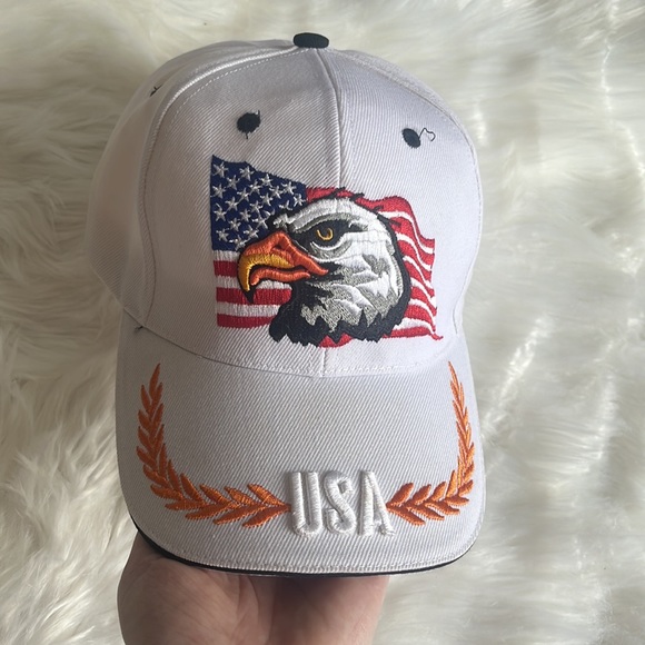 USA American flag and Bald Eagle hat cap - Picture 6 of 16